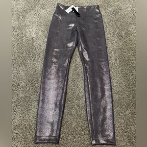 Catherine Malandrino Metallic Leggings - Silver